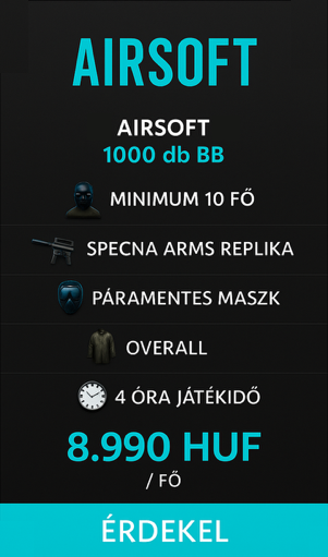 Airsoft Budapest csomagajánlat
